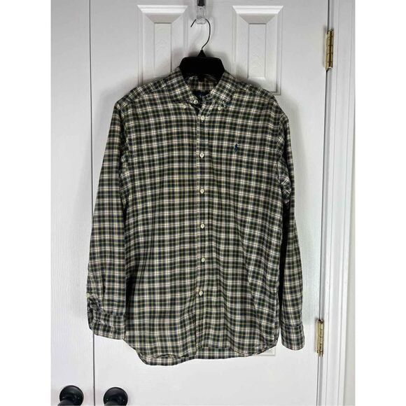 Ralph Lauren Childs Plaid Button Down Shirt L 14/16 - Picture 1 of 2